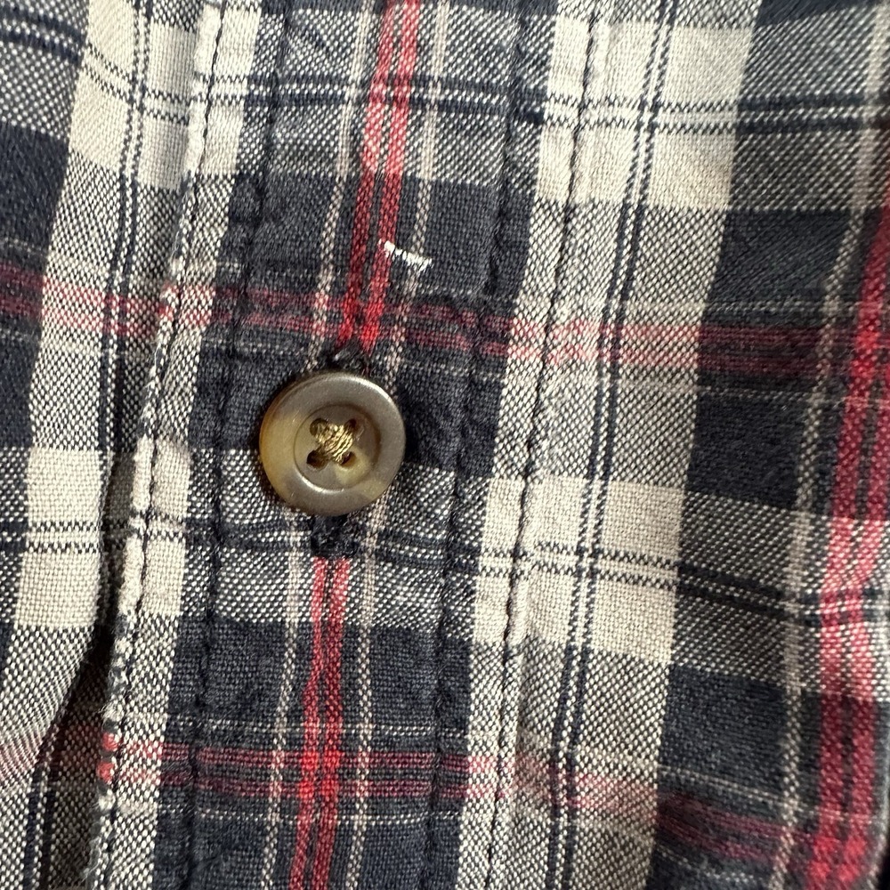 Carhartt Relaxed Fit  Long Sleeve Cotton Button Down Plaid‎ Work Shirt Men's Med - Picture 4 of 16